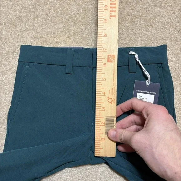 Vineyard Vines Pants Boys 4 Charleston Green Performance Breaker Chino Stretch - Picture 10 of 12